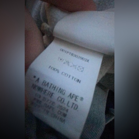 Grey Bape Shark Sweatpants - Picture 3 of 6